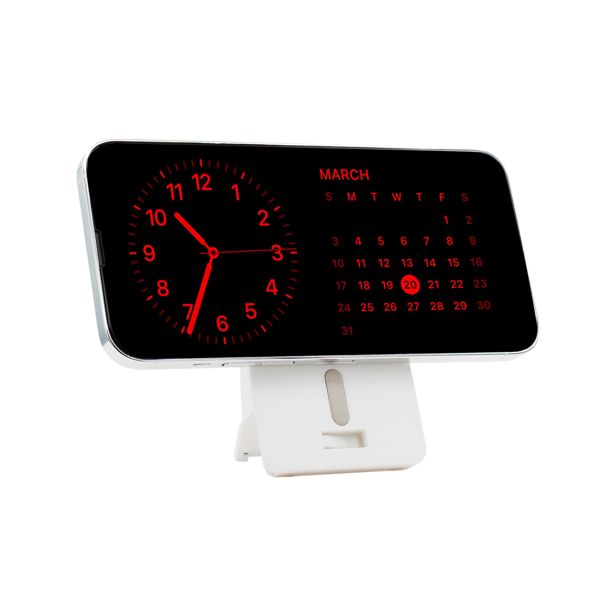 LOVEHANDLE Phone Wallet with Kickstand and Adapter Ring for MagSafe, Phone Card Holder, Wireless Charging Compatible, Wallet Compatible with MagSafe - White - Image 7