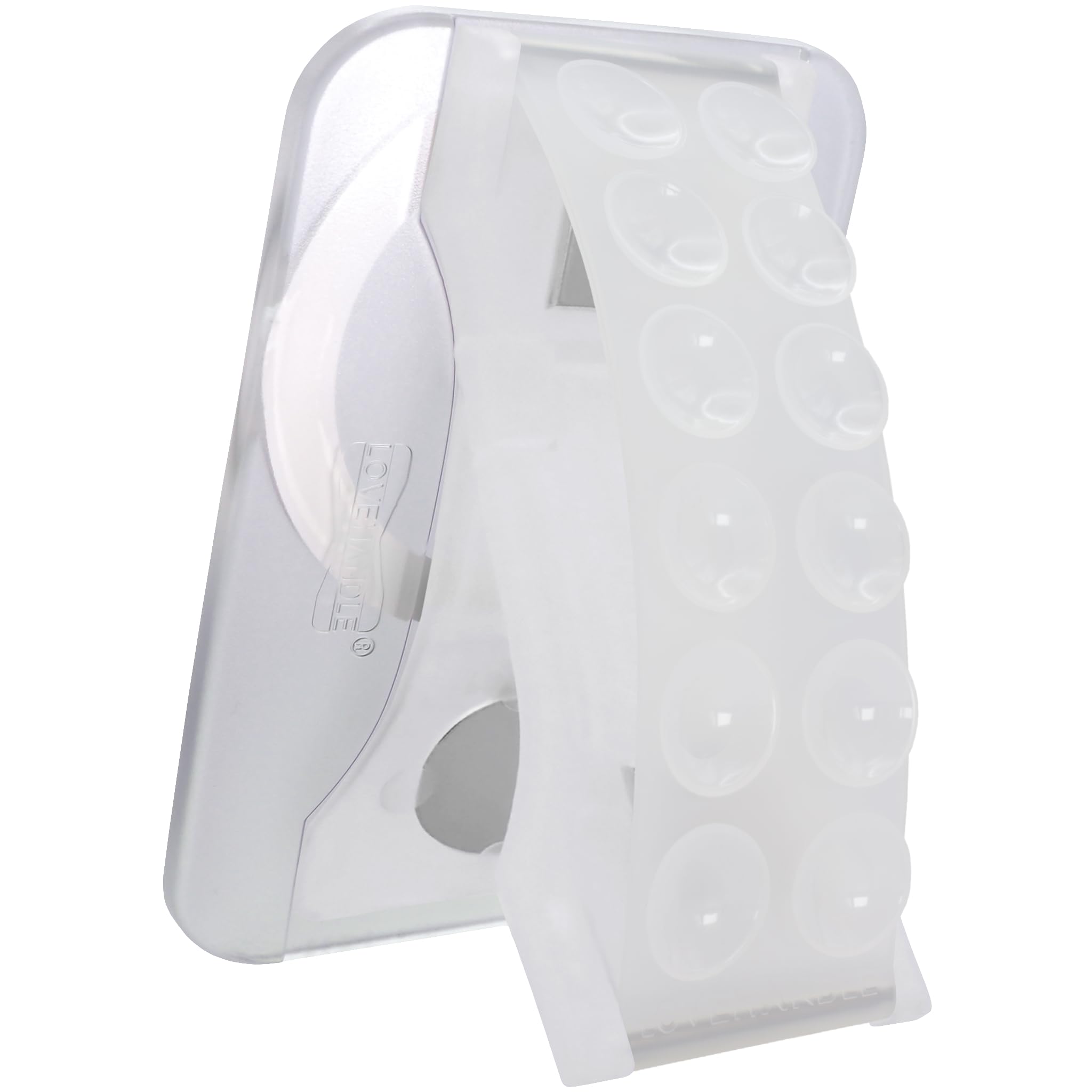 LoveHandle PRO MagSafe Compatible Magnetic Suction Phone Grip w/Kickstand - Mount, Suction Strap and Stand for Smartphone and Tablet - MagSafe Ring Included - Fits All Devices - Clear Suction - Image 3