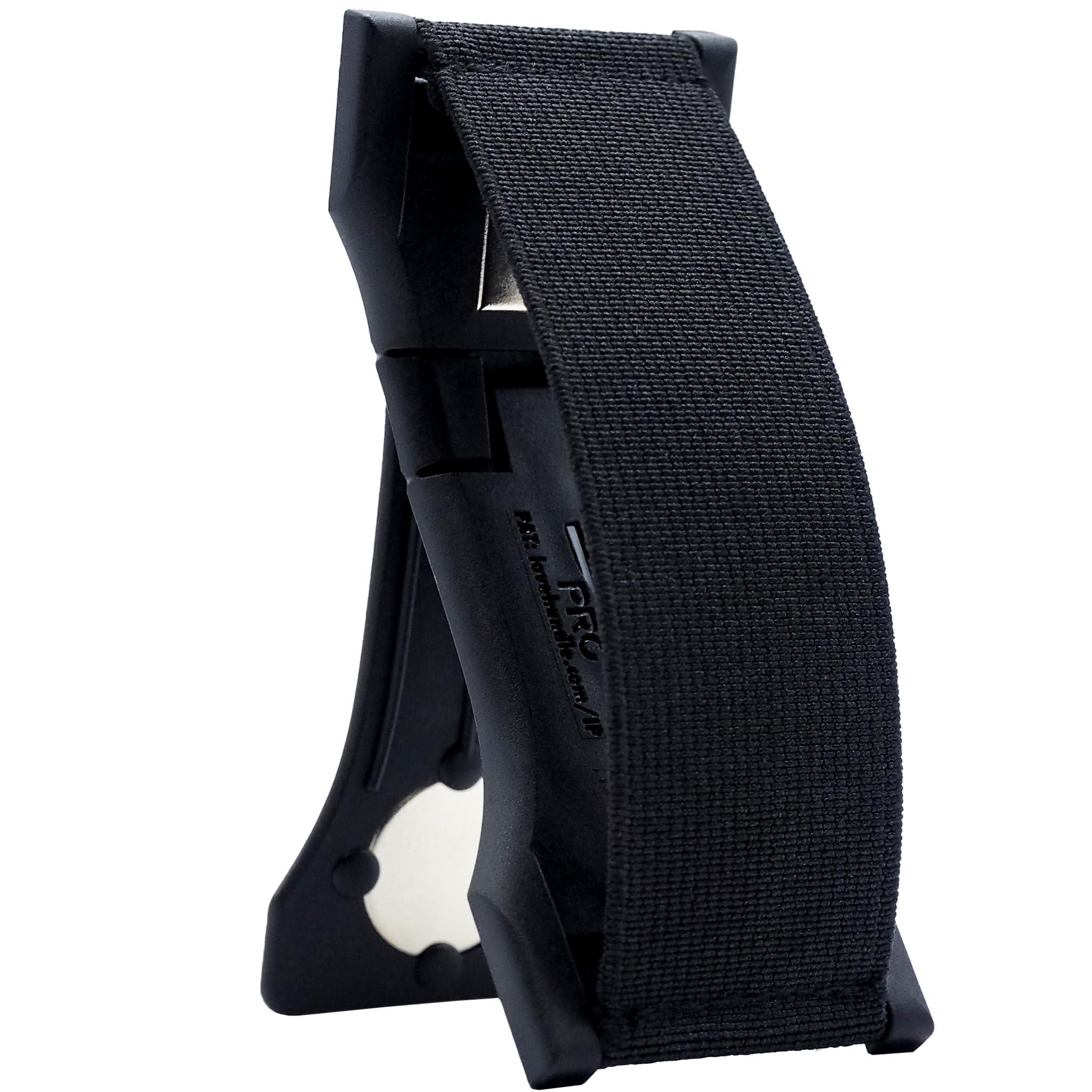 LOVEHANDLE PRO Premium Phone Grip - Elastic Phone Strap - Magnetic Phone Mount and Kickstand for Smartphone and Tablet - Black - Image 4