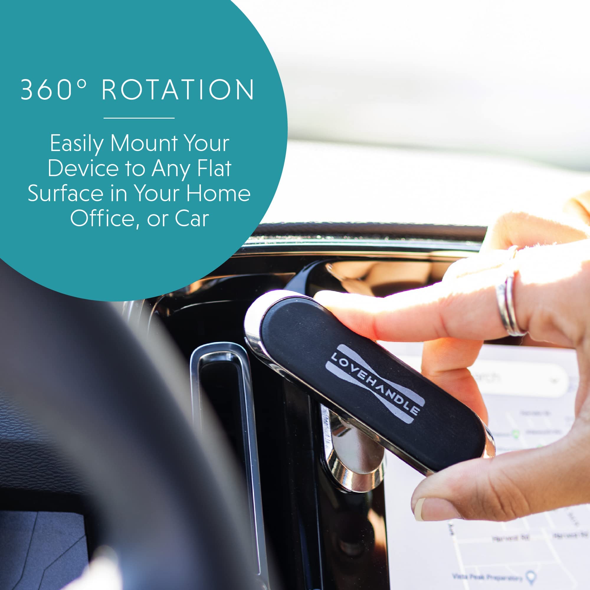 LoveHandle PRO Premium Phone Grip - Phone Strap - Magnetic Phone Mount and Kickstand for Smartphone and Tablet - Fallout - PRO Mount - Image 8