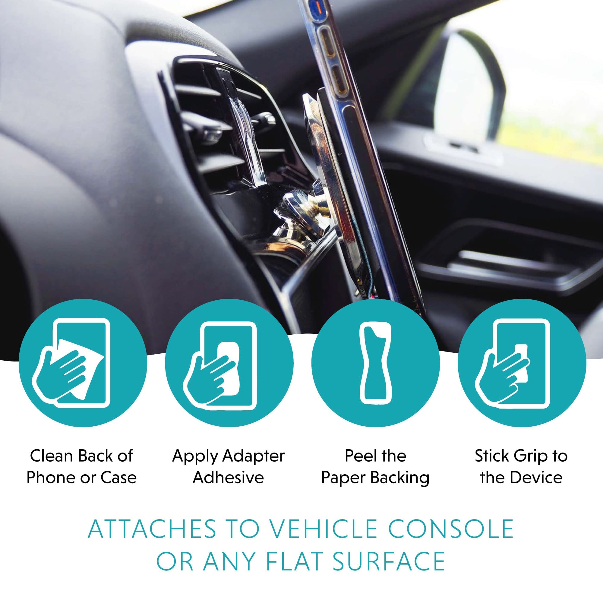 LoveHandle PRO Premium Phone Grip - Phone Strap - Magnetic Phone Mount and Kickstand for Smartphone and Tablet - Fallout - PRO Mount - Image 9