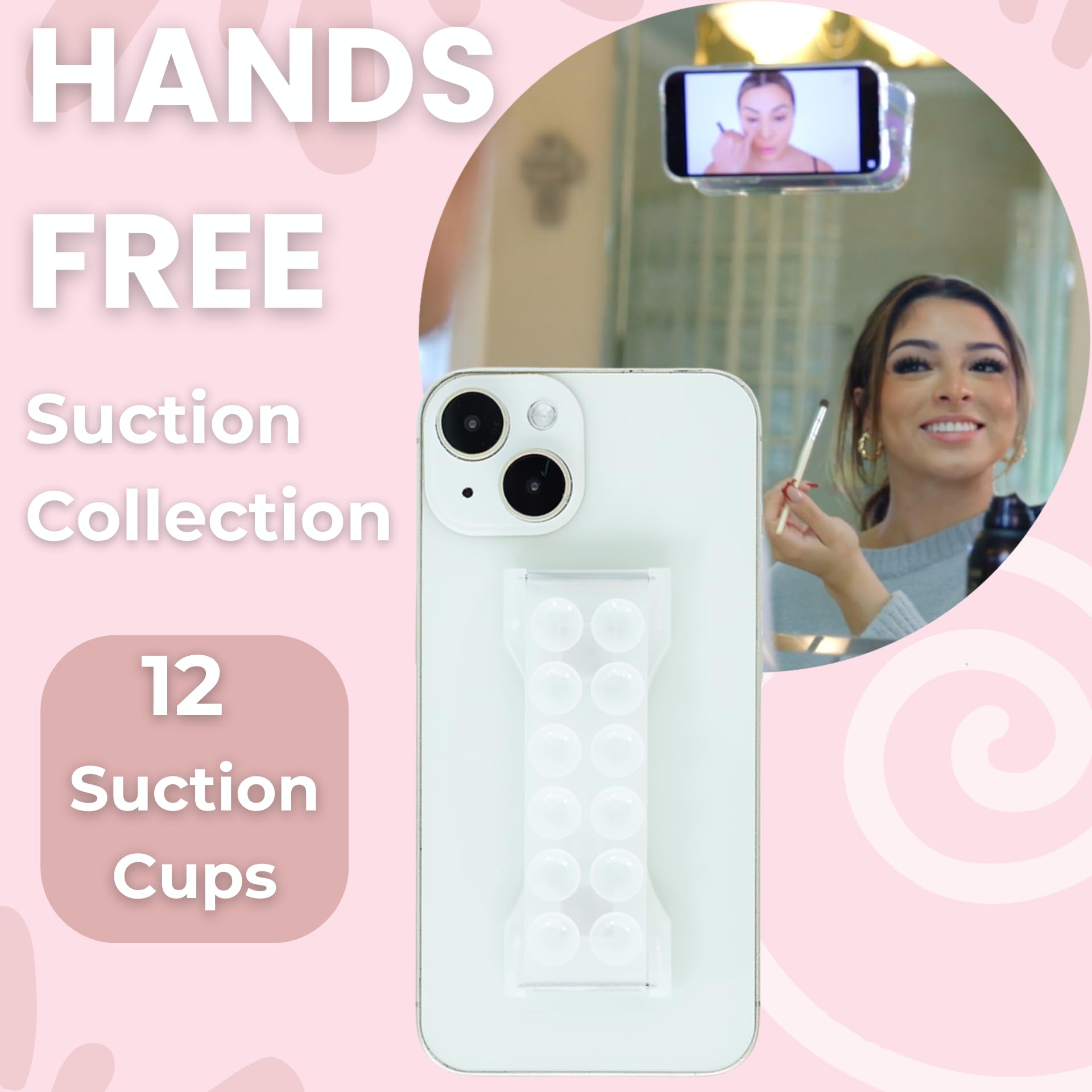 LOVEHANDLE PRO Premium Phone Grip - Suction Strap - Strong Grip Holder - Hands Free - Magnetic Phone Mount and Kickstand for Smartphone and Tablet – Lavender Suction - Image 8