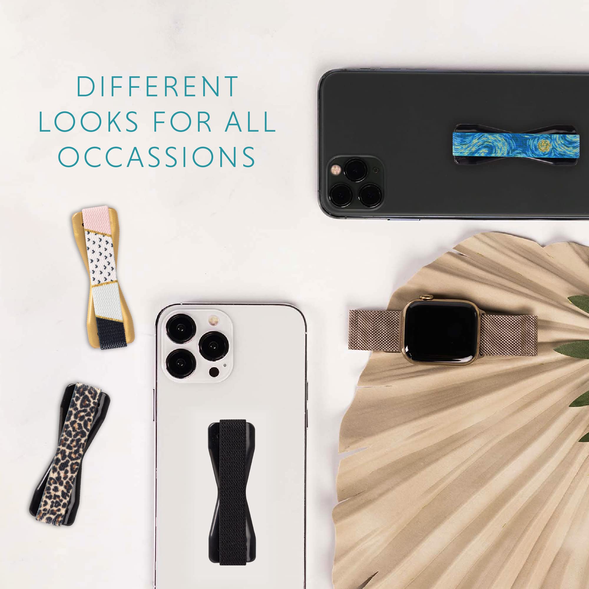 LOVEHANDLE Universal Phone Grip for Smartphones & Mini Tablets - Phone Holder for Hand - Wireless Charging Compatible - Made in The USA - Solid Black - Image 7