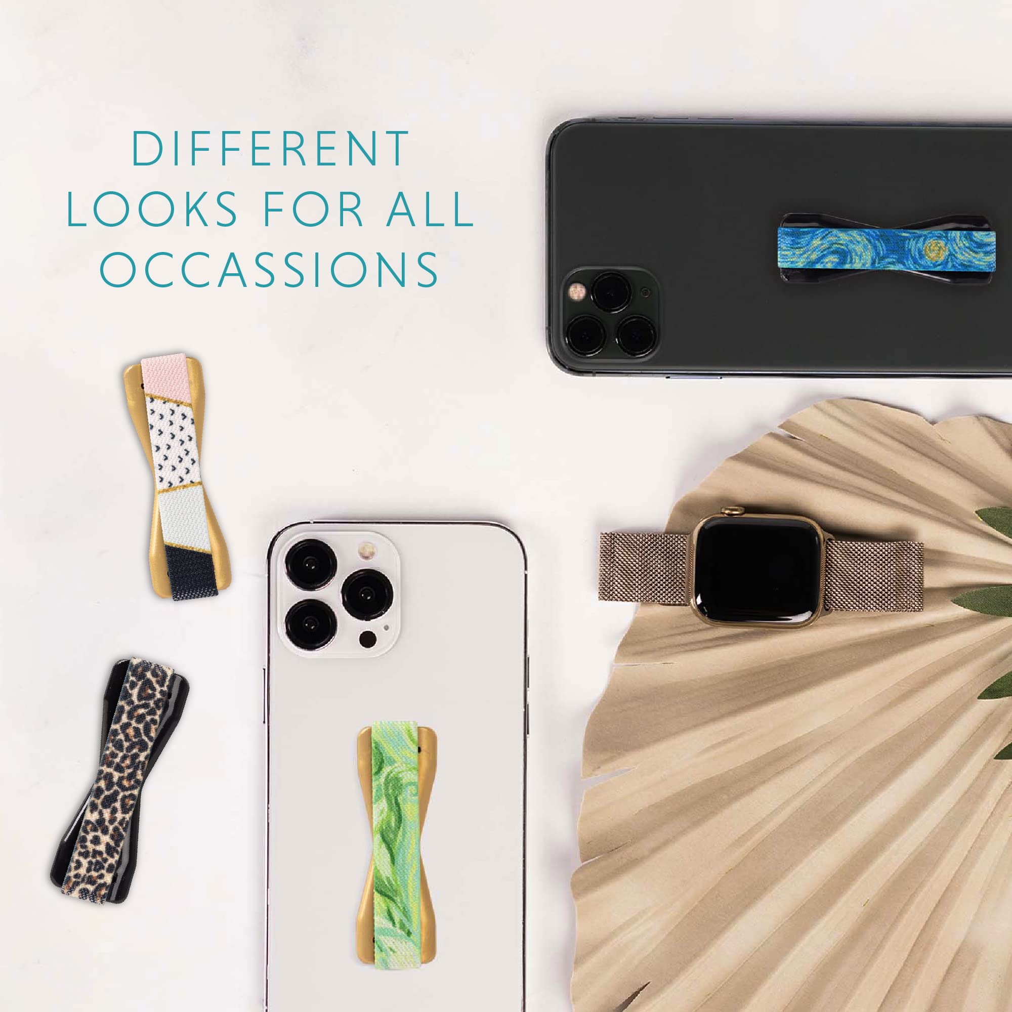 LOVEHANDLE Universal Phone Grip for Smartphones & Mini Tablets - Phone Holder for Hand - Wireless Charging Compatible - Made in The USA - Yellow - Image 4